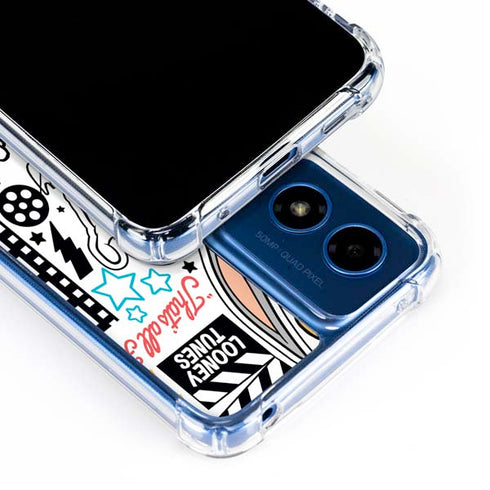 Looney Tunes Bugs Bunny Patches Moto G 5G (2024) Clear Case